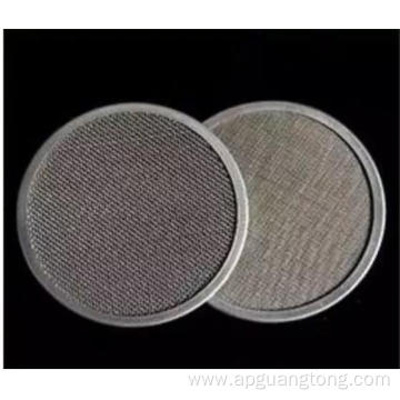 Rimmed Round Stainless Steel Mesh Filter